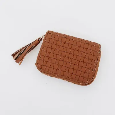Pretty Simple Wynona Woven Wallet in Brown Pretty Simple Wynona Woven Wallet in Brown