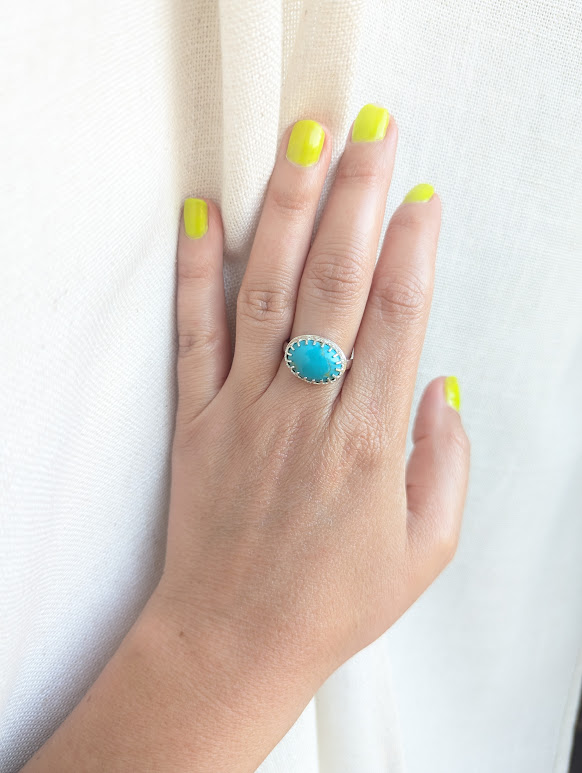 Savage Roots Oakley Ring in Turquoise