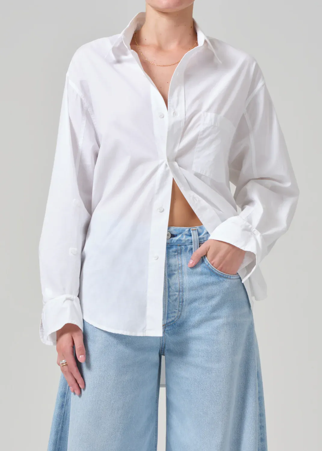 Citizens of Humanity Kayla Shirt in Optic White