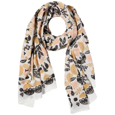 Danica Studio Myth Cotton Long Designer Scarf in Tan