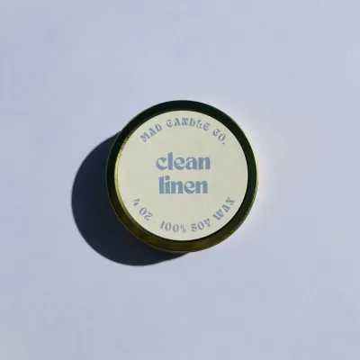 Mad Candle Co. Clean Linen Soy Candle Mad Candle Co. Clean Linen Soy Candle