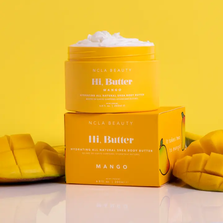 NCLA Beauty Hi, Butter All Natural Shea Body Butter in Mango