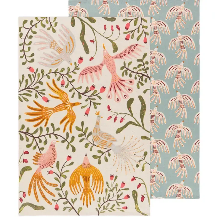 Danica Plume Linen Cotton Dishtowels (Set of 2)
