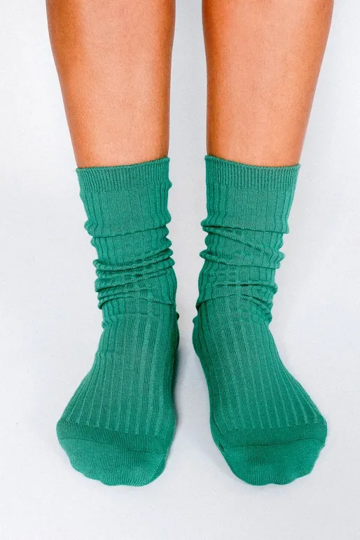 Tailored Union Luxe Crew Sock in Spruce