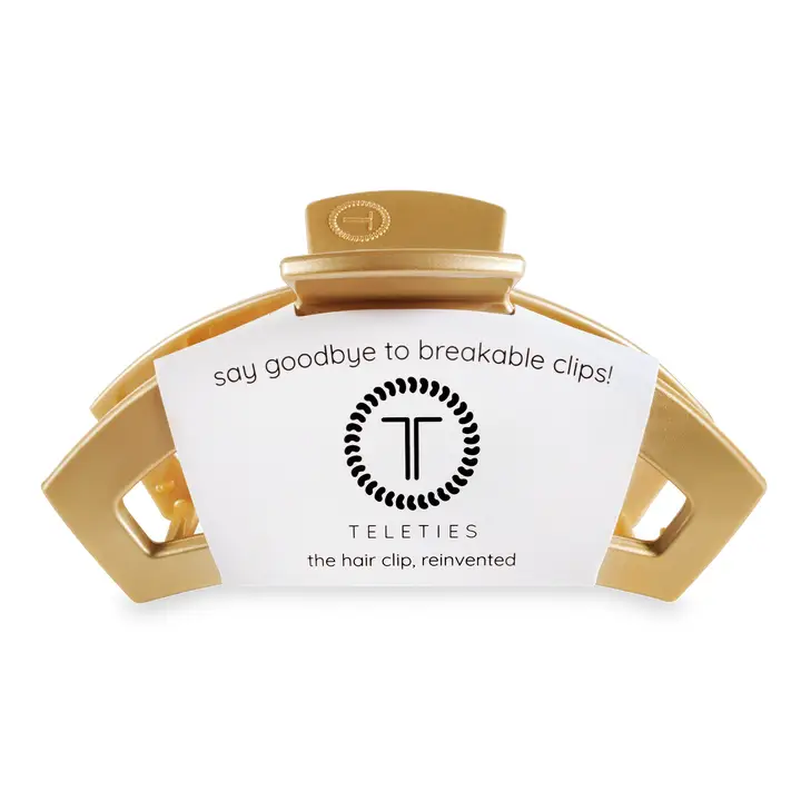 Teleties Large Open Hair Clip in Champagne Toast