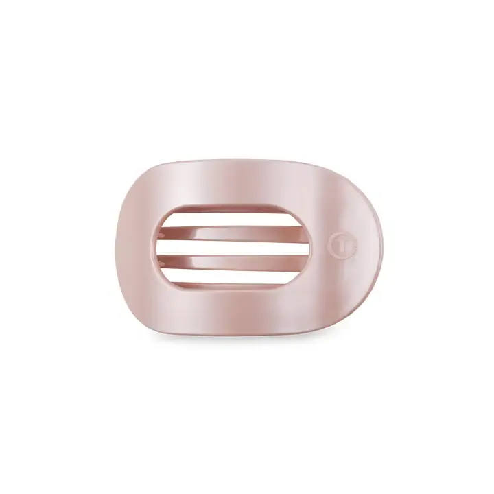 Teleties Small Round Flat Hair Clip in Pearly Pink Teleties Small Round Flat Hair Clip in Pearly Pink