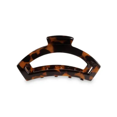 Teleties Medium Open Hair Clip in Tortoise