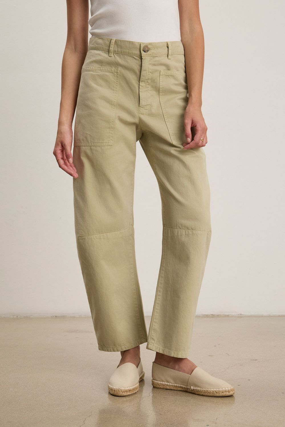 Velvet Brylie Sanded Twill Pant in Khaki