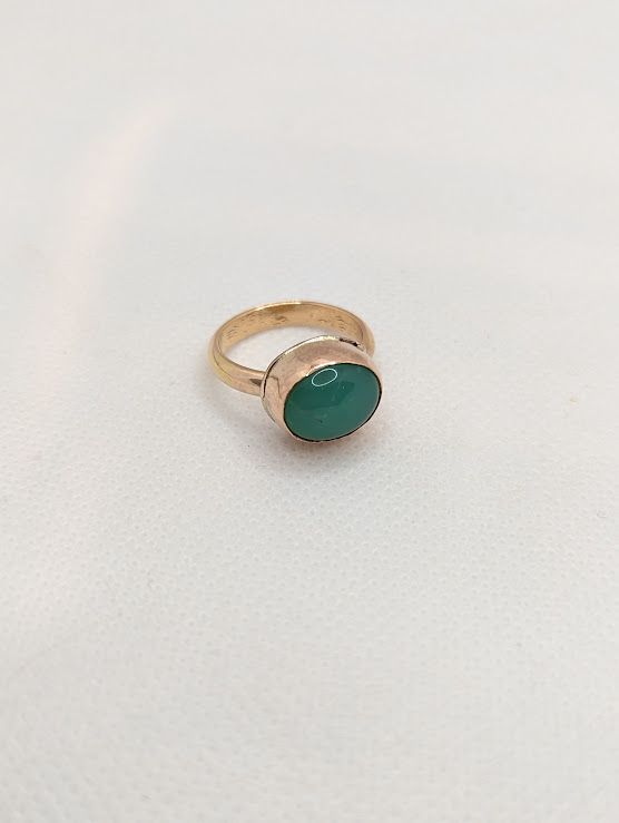 Savage Roots Veruca Ring in Chrysoprase & 14KGF