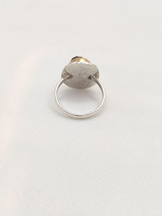 Savage Roots Zendaya Ring in Desert Druzy, Sterling Silver & 14KGF