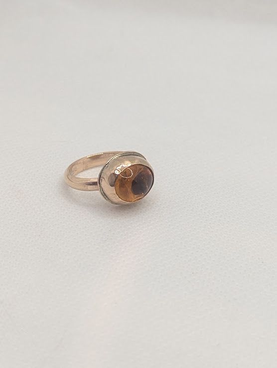 Savage Roots Veruca Ring in Citrine & 14KGF