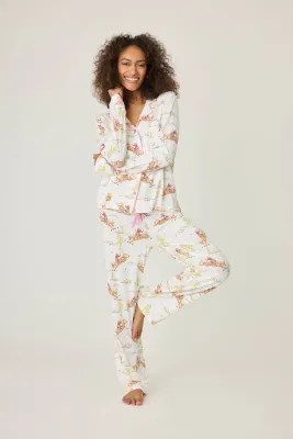 PJ Salvage Playful Prints Western PJ Set in Natural PJ Salvage Playful Prints Western PJ Set in Natural