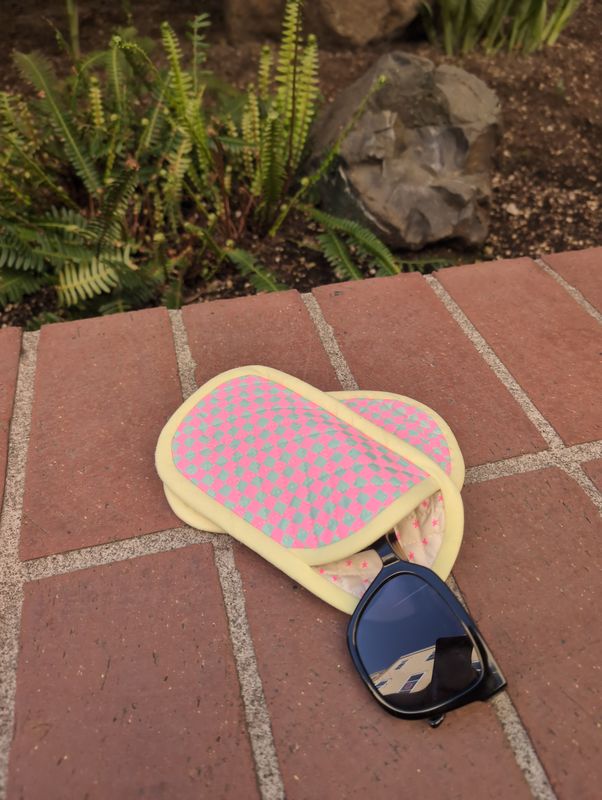 Collins Collective Frankie Handmade Sunglasses Case in Pink Lemonade