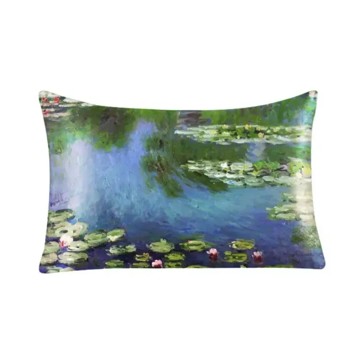 Hang Accessories Satin Pillowcase in Claude Monet Water Lillies
