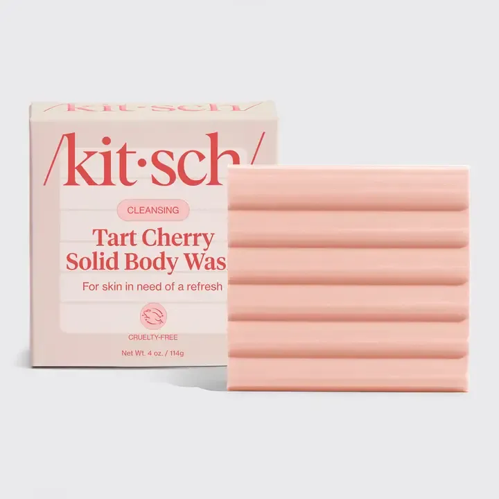 Kitsch Cleansing Solid Body Wash in Tart Cherry