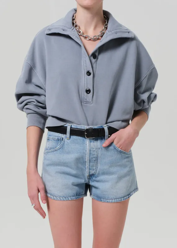 Citizens of Humanity Mirelle Funnel Neck in Hematite