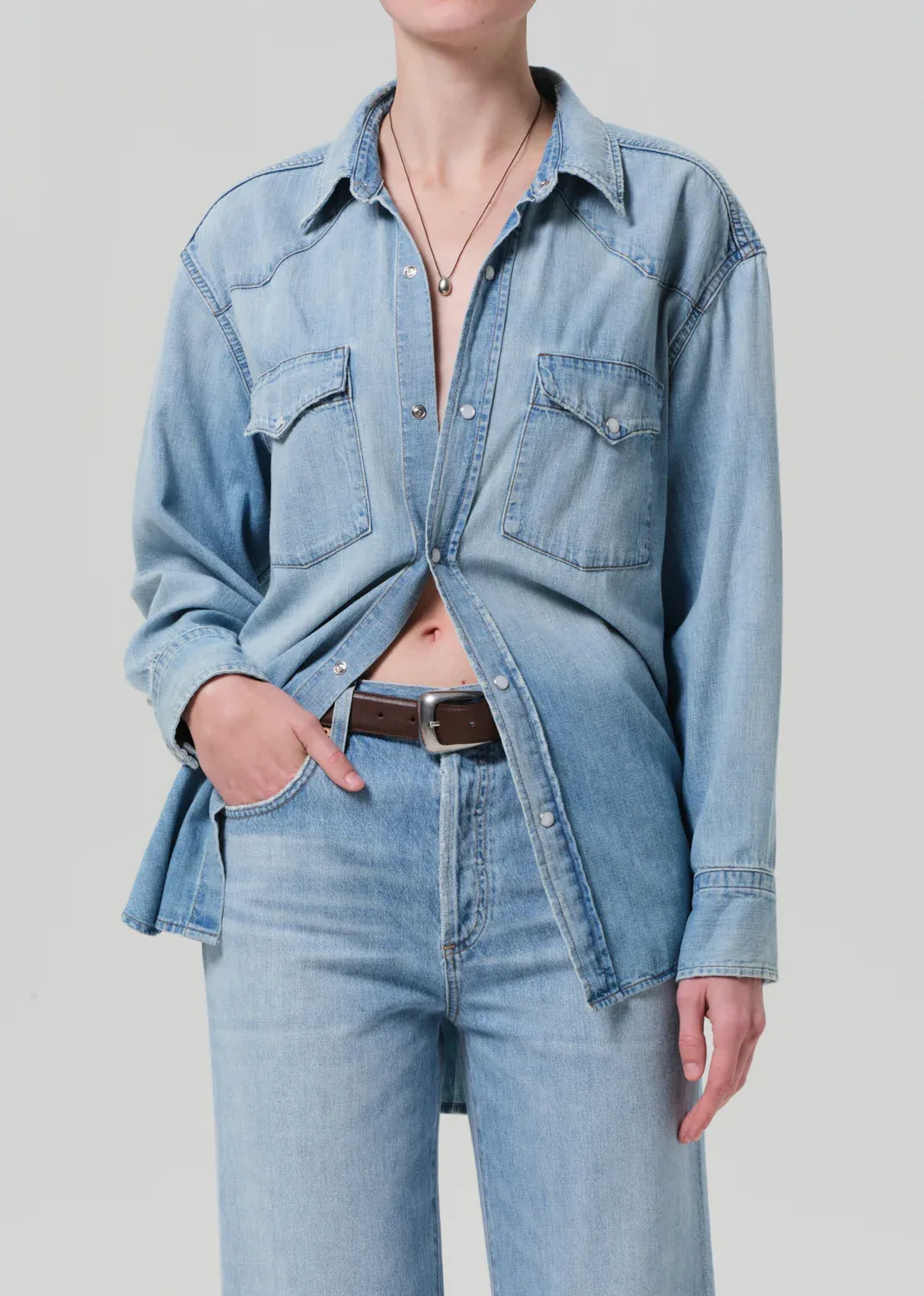 Citizens of Humanity Rancher Kayla Shirt in Abbott