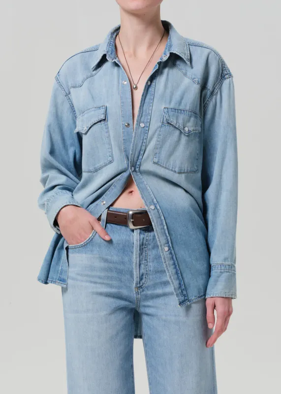 Citizens of Humanity Rancher Kayla Shirt in Abbott