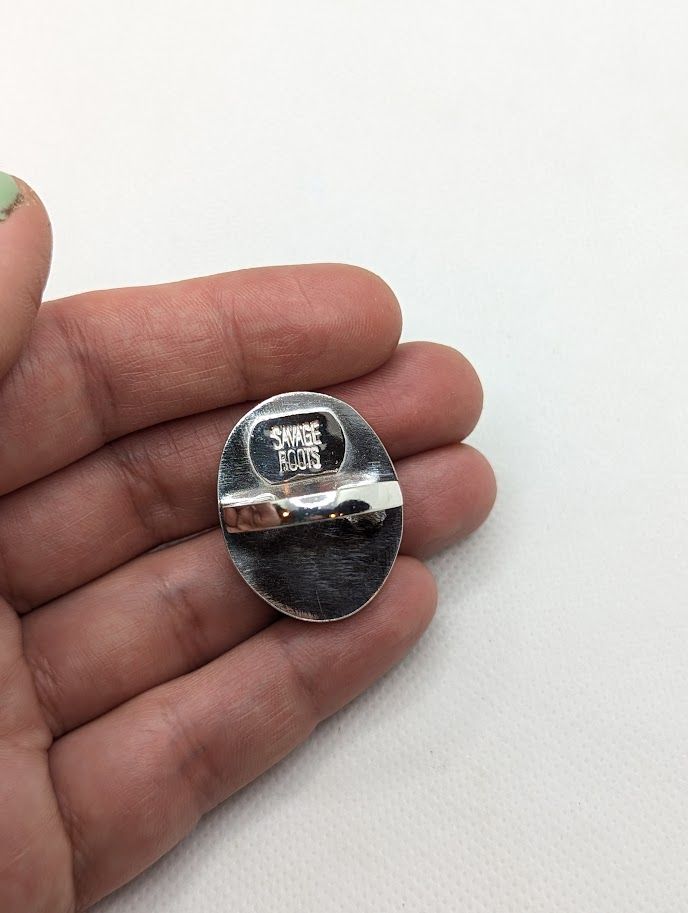 Savage Roots Marguerite Ring in Ocean Jasper