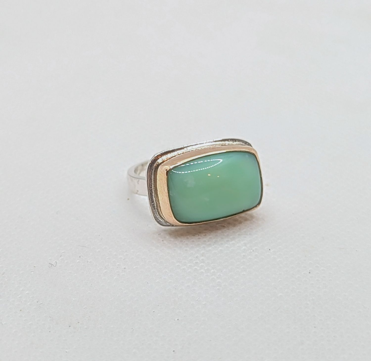 Savage Roots Louise Ring in Green Opal