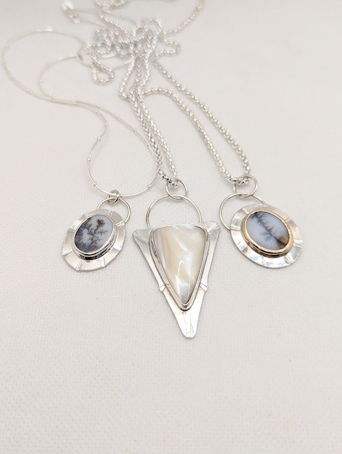 Savage Roots Sahalie Necklace in Scenic Dendritic Agate