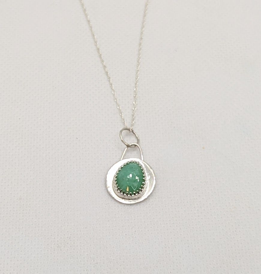 Savage Roots Irma Necklace in Chrysoprase
