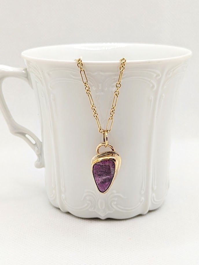 Savage Roots Molly Necklace in Cobalto Calcite