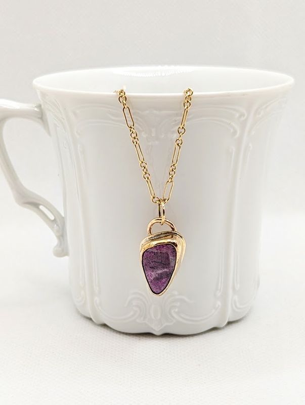 Savage Roots Molly Necklace in Cobalto Calcite