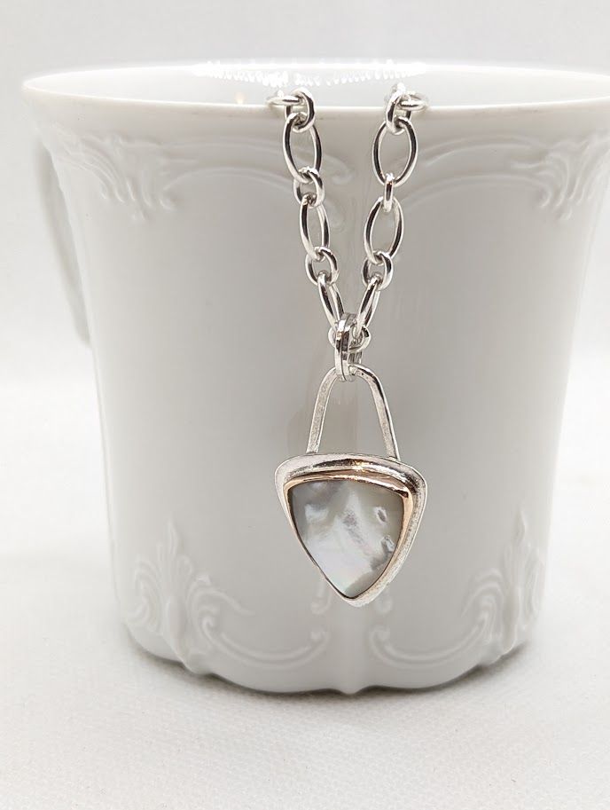 Savage Roots Jocelyn Necklace in Mother of Pearl