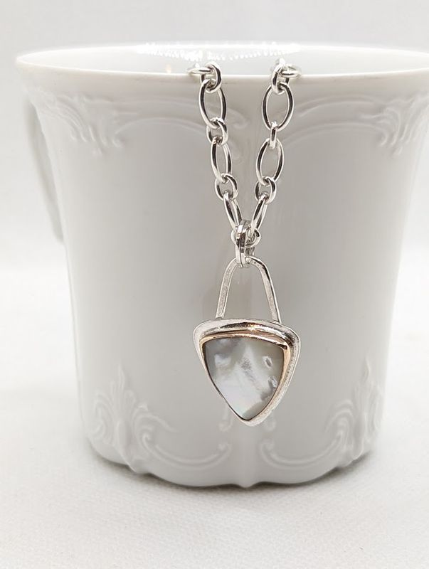 Savage Roots Jocelyn Necklace in Mother of Pearl