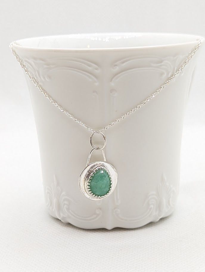 Savage Roots Irma Necklace in Chrysoprase