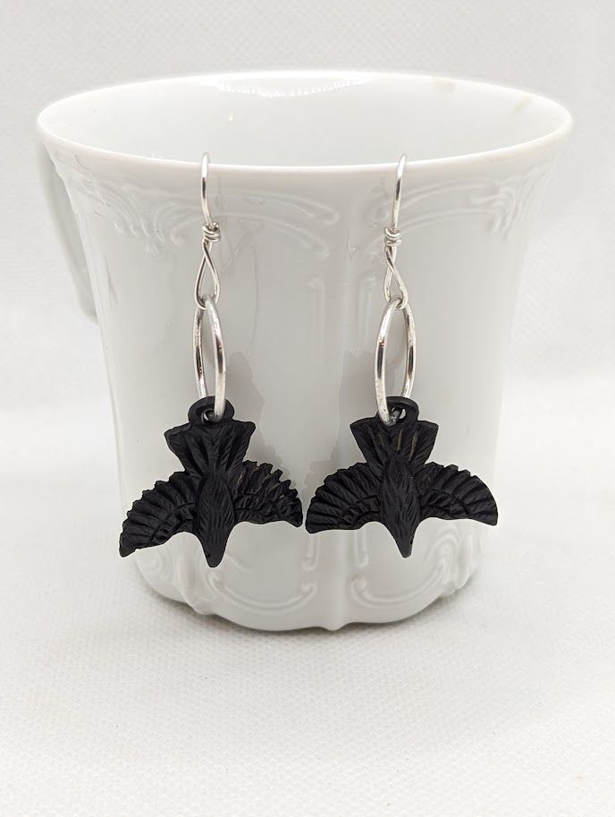 Savage Roots Rio Earrings in Carved Buffalo Horn