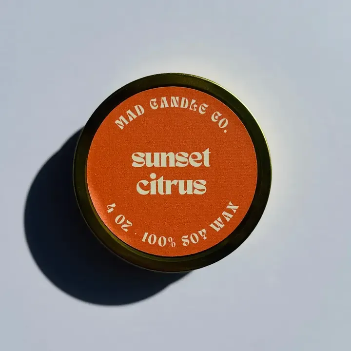 Mad Candle Co. Sunset Citrus Soy Candle - 4oz