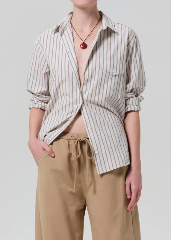 Citizens of Humanity Shay Shirt in Albi Stripe