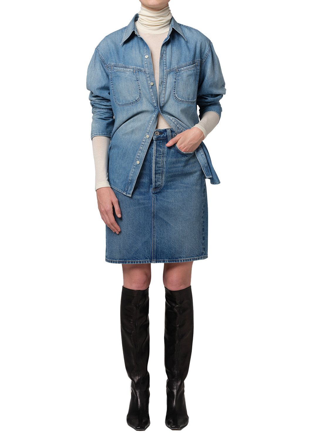 Citizens of Humanity Etta Pencil Skirt in Tirol