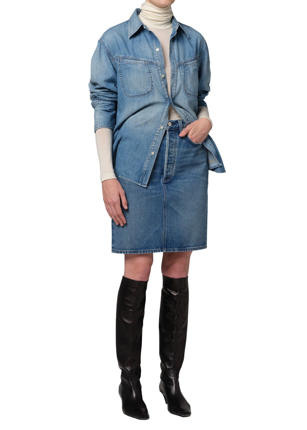 Citizens of Humanity Etta Pencil Skirt in Tirol