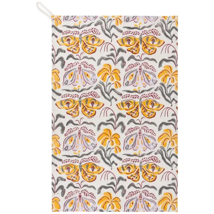 Danica Studio Block Print Dishtowel in Nocturna