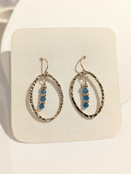 Perle Earrings in 14K Gold Fill & Apatite - L#18