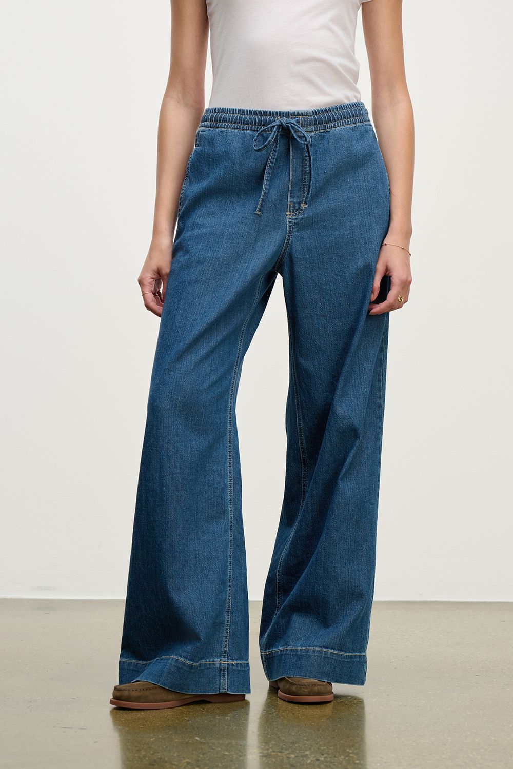 Velvet Mira Denim Pull-On Pant in Classic
