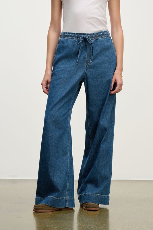 Velvet Mira Denim Pull-On Pant in Classic