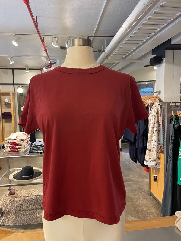Velvet Leigh Vintage Cotton Jersey Tee in Pom