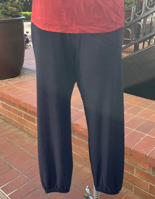 Velvet Lexie Kashmir Knit Jogger Pant in Navy