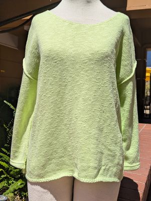 Avalin 3/4 Scoop Neck Sweater in Green