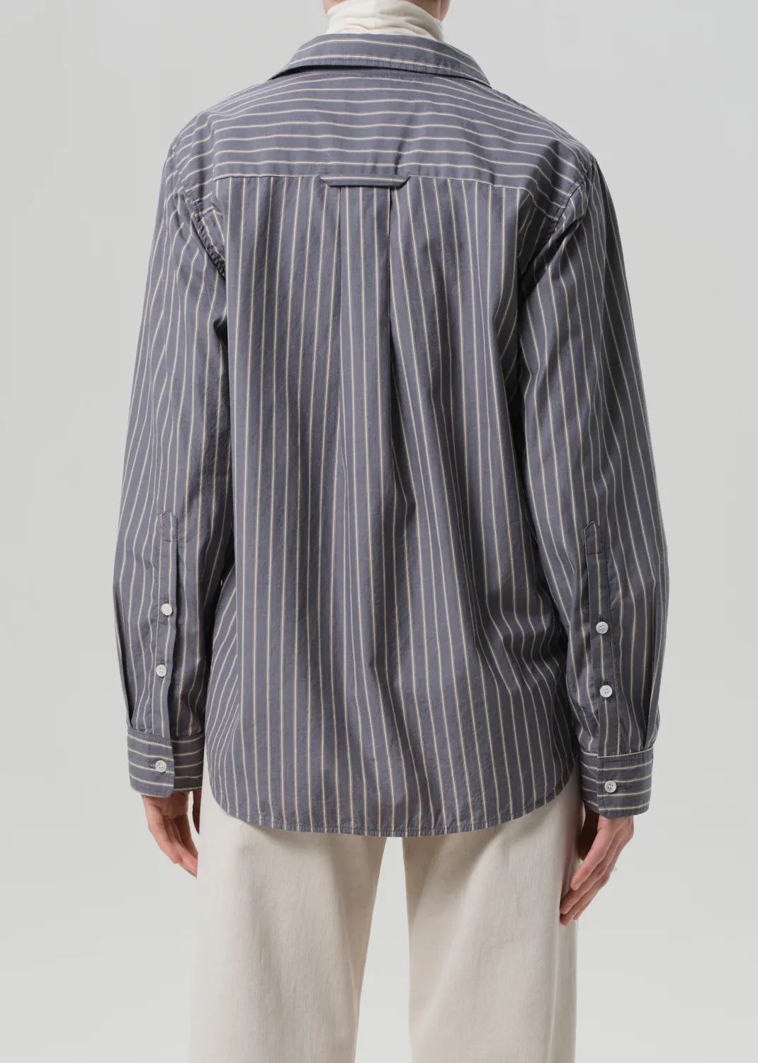 Citizens of Humanity Avni Slim Shirt in Cleo Stripe