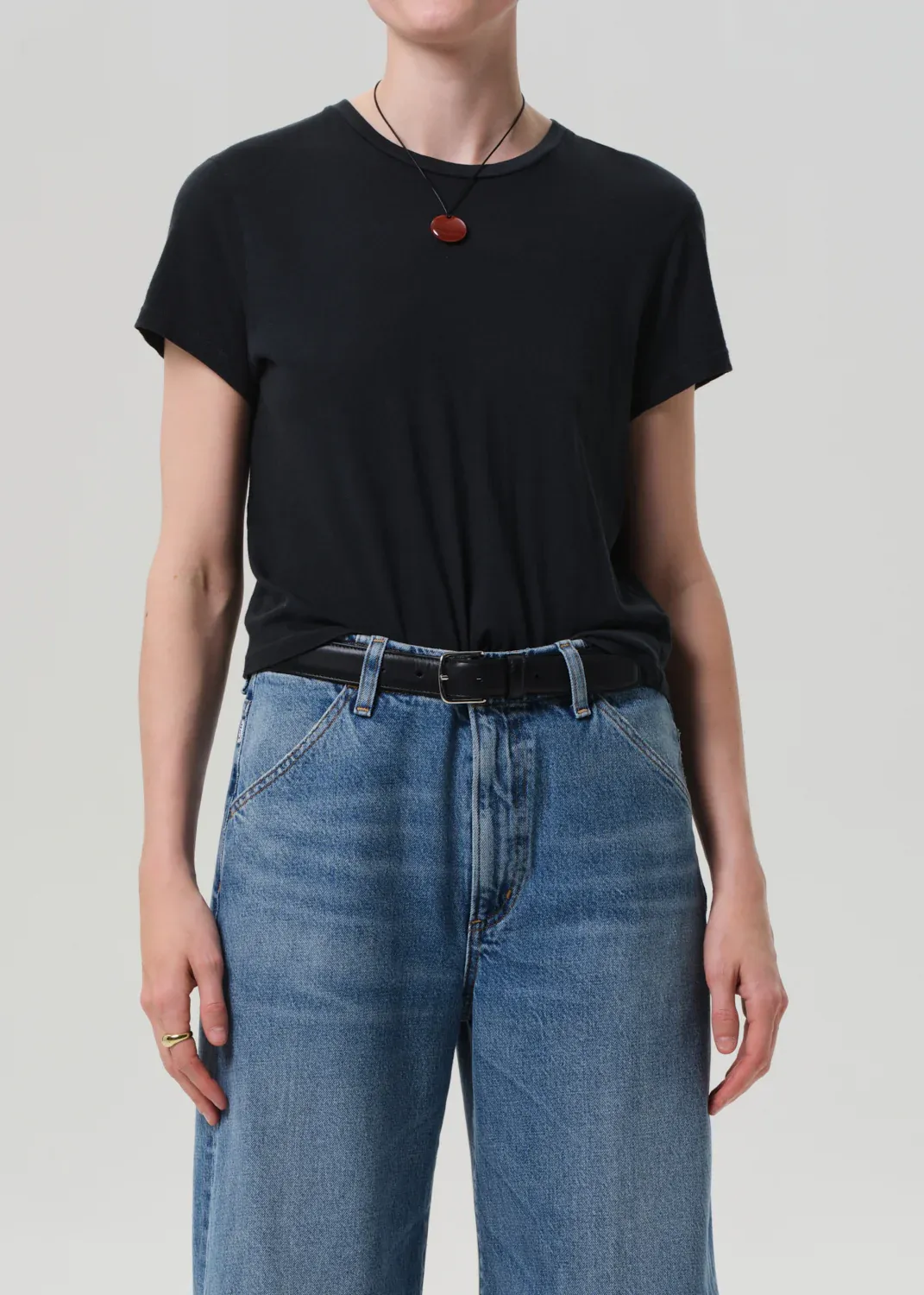 Citizens of Humanity Kyle Tee in Washed Black