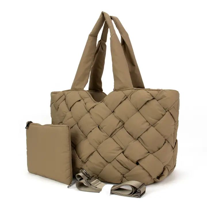 Parker & Hyde Cloud Woven Tote in Sedona Beige