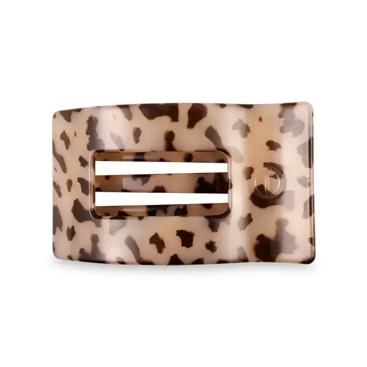 Teleties Medium Flat Rectangle Hair Clip in Blonde Tortoise