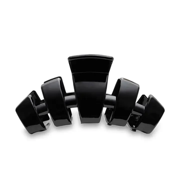 Teleties Large Classic Hair Clip in Jet Black