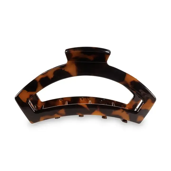 Teleties Medium Open Hair Clip in Tortoise