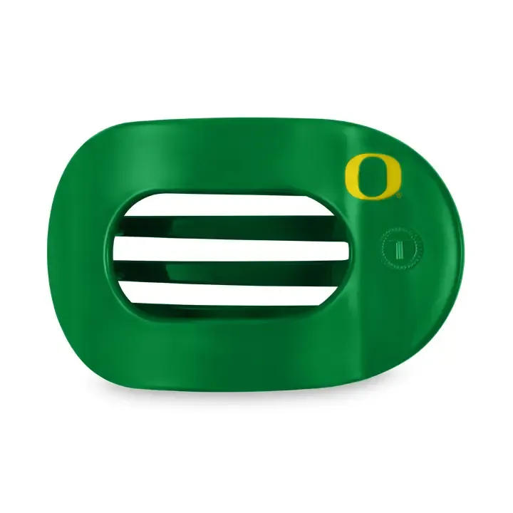 Teleties Medium Flat Round University of Oregon Hair Clip